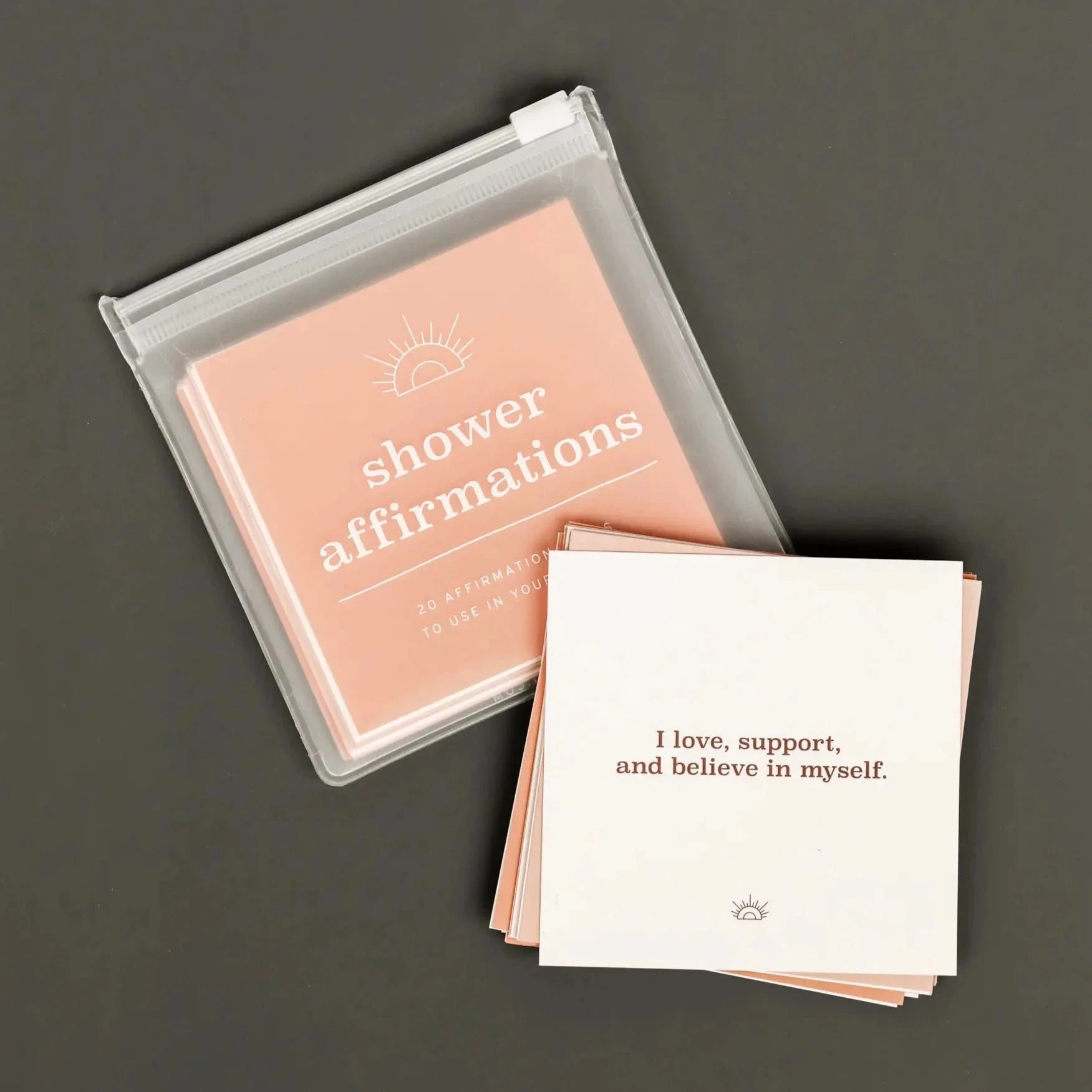 shower affirmation cards