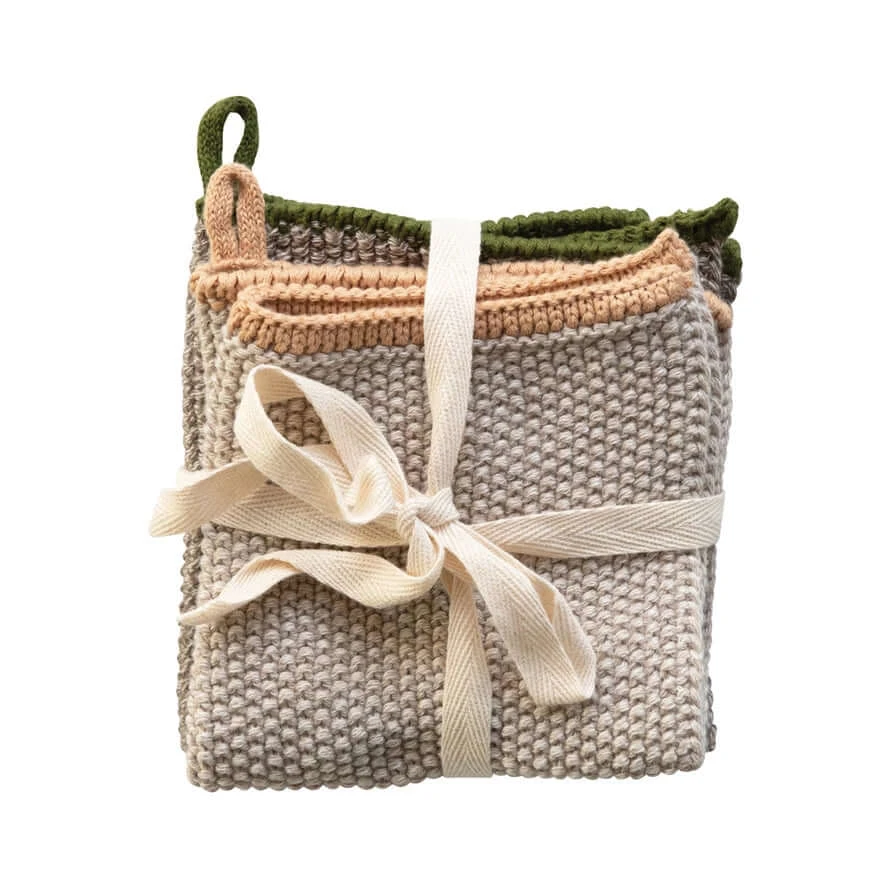 knit dish cloth