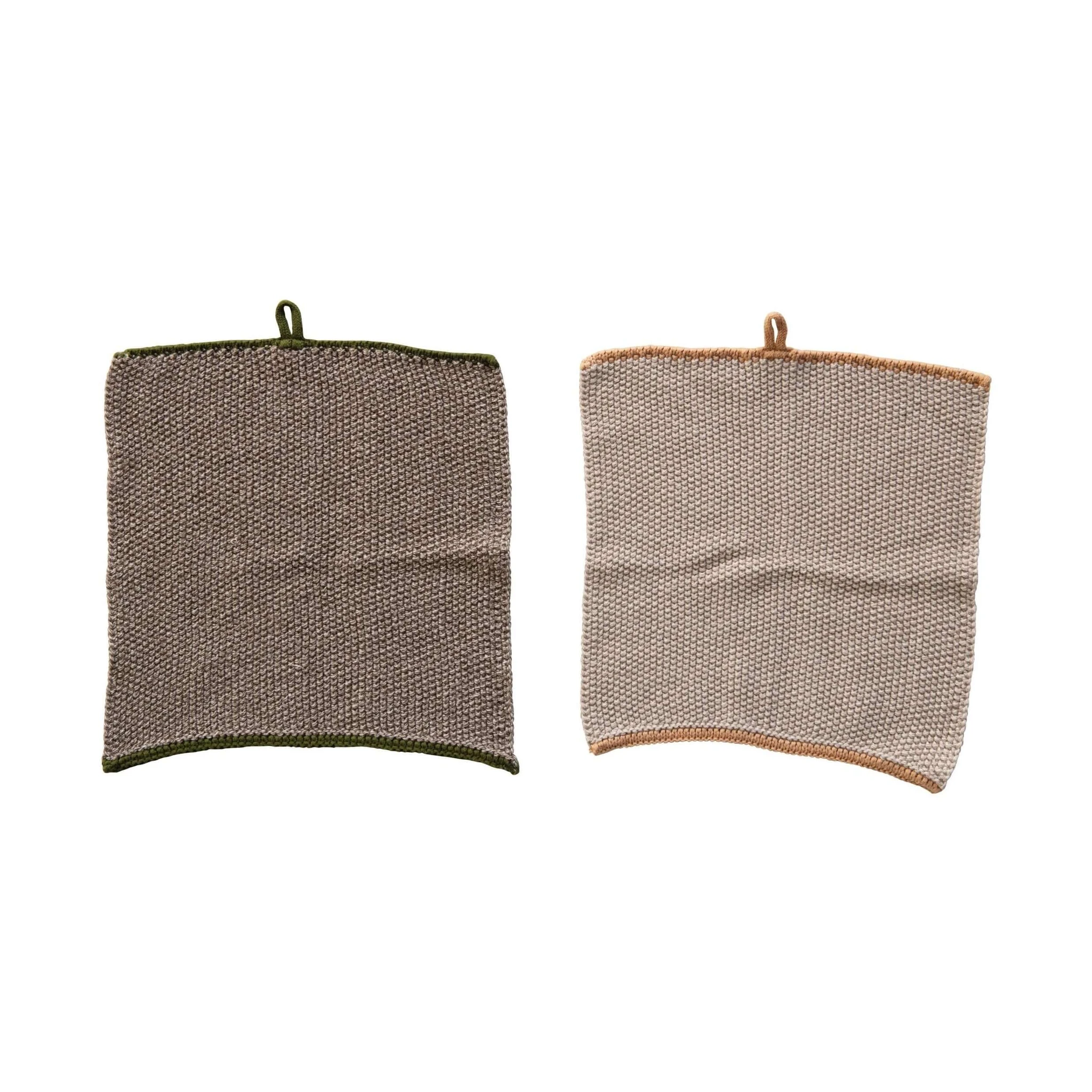 knit dish cloth