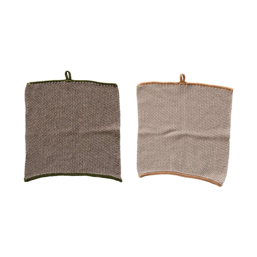 knit dish cloth