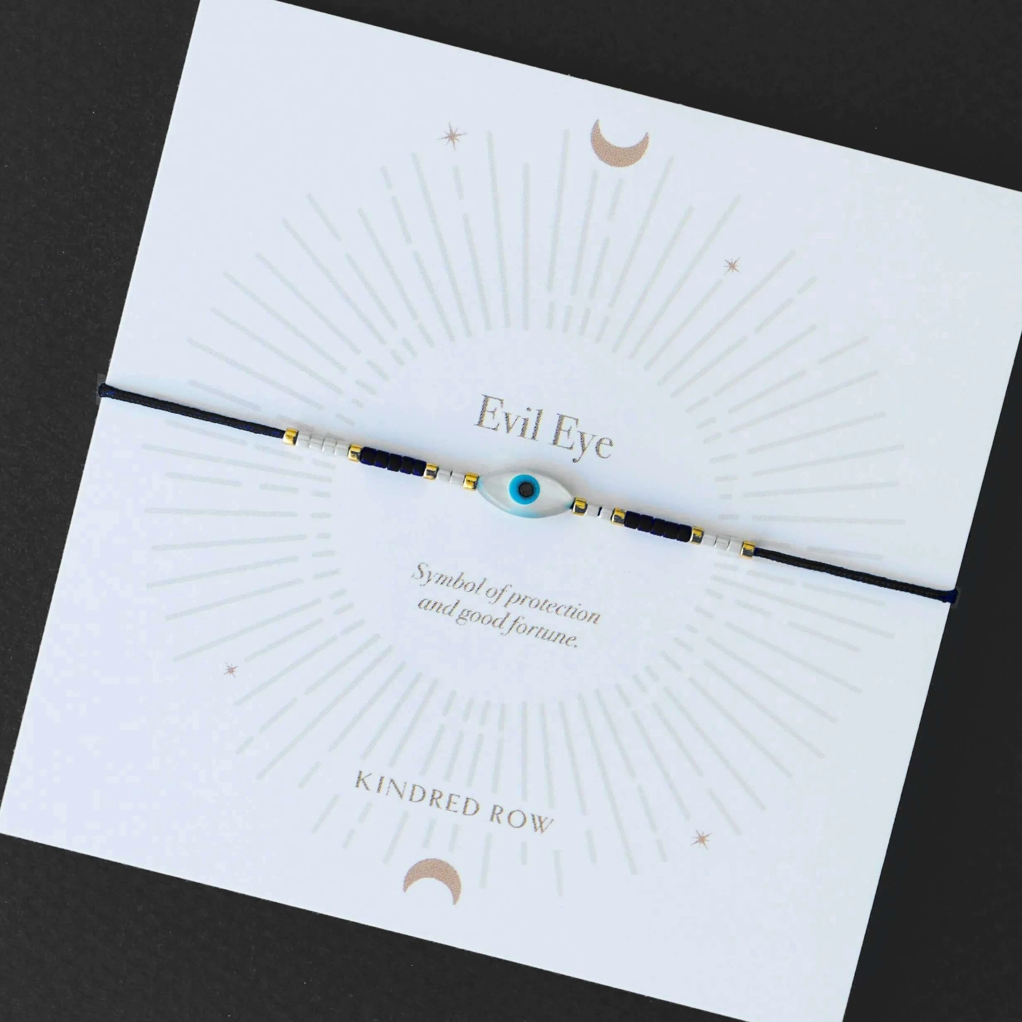evil eye bracelet (blk)