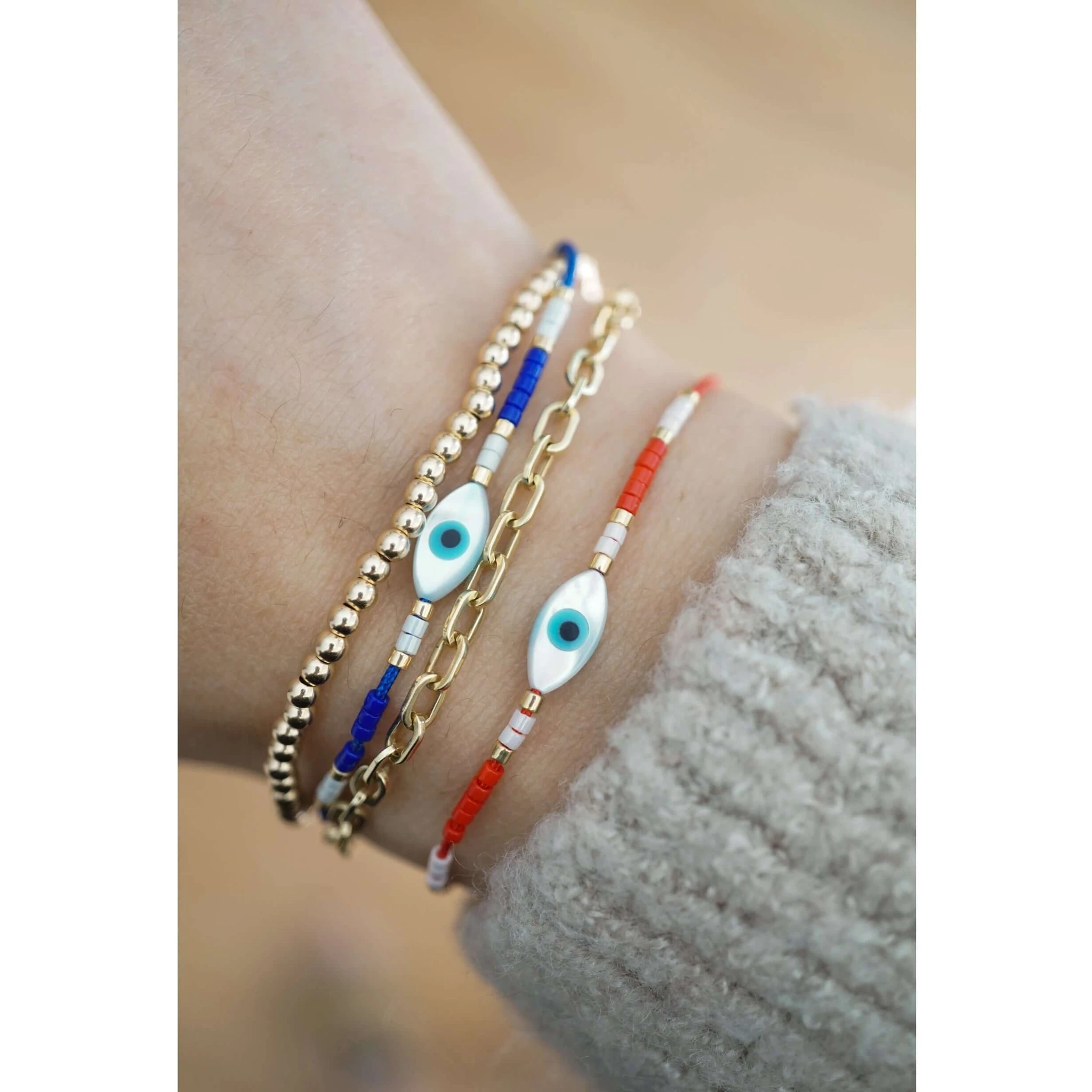 evil eye bracelet (red)