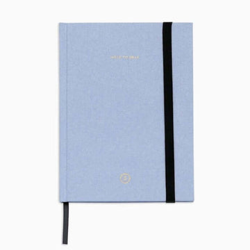 blue linen journal