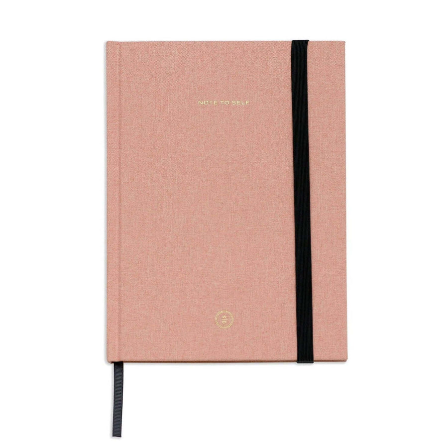 pink linen journal